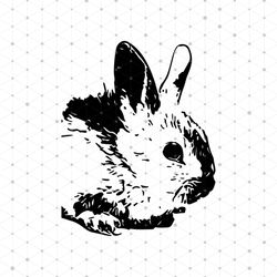 rabbit svg cut file, rabbit svg, rabbit clipart, floral rabbit zentangle, rabbit stencil svg for cricut silhouette svg,