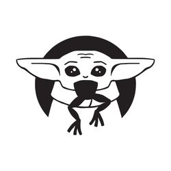 baby yoda snack time svg, trending svg, baby yoda svg, yoda snack time, yoda frog svg, yoda eating frog, star wars svg,