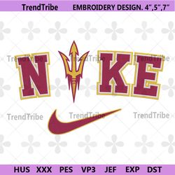 arizona state sun devils nike logo embroidery design download file