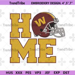 washington commanders home helmet embroidery design download file