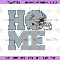 detroit lions home helmet embroidery design download file