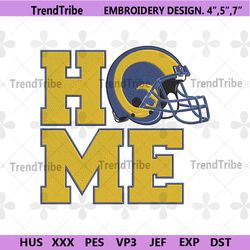 los angeles rams home helmet embroidery design download file