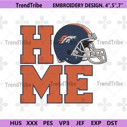 denver broncos home helmet embroidery design download file