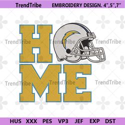 los angeles chargers home helmet embroidery design download file