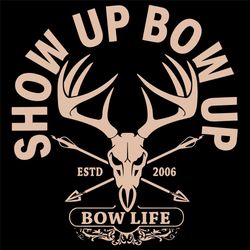 show up bow up reindeer skull design estd 2006 bow life trending svg, trending svg, show up svg, established from 2006 s