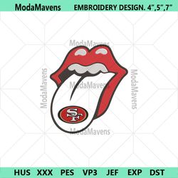 rolling stone logo san francisco 49ers embroidery design download file