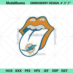 rolling stone logo miami dolphins embroidery design download file