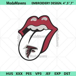 rolling stone logo atlanta falcons embroidery design download file