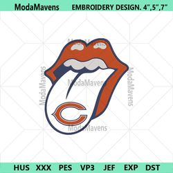 rolling stone logo chicago bears embroidery design download file