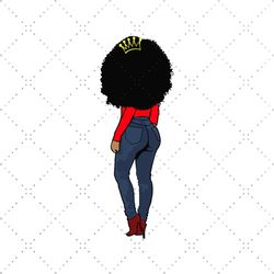 black woman svg, melanin svg, afro girl svg, black queen svg, black girl svg
