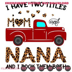 i have two titles mom and nana svg, two titles, mom svg, mother svg, mama svg, mum svg, nana svg, grandma svg, gift fr m
