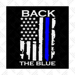 back the blue flag svg, trending svg, back the blue svg, flag svg, blue lives matter svg, america flag svg, racist symbo