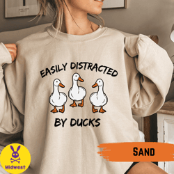 duck crewneck  farm animal shirt  funny duck sweater