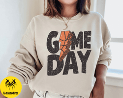 basketball game day lighting bolt sweatshirt, basketball crewneck, basketball shirt, basketball sweater, womens basketba