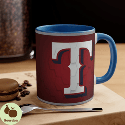 texas rangers mlb accent coffee mug, 11oz