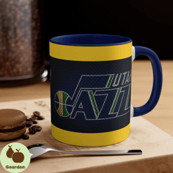 utah jazz nba accent coffee mug, 11oz