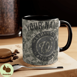 washington nationals mlb accent coffee mug, 11oz