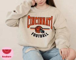 cincinnati bengals football sweatshirt, vintage style cincinnati bengals football, football sweatshirt, cincinnati benga