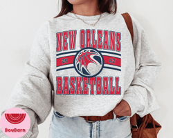 new orleans pelican, vintage new orleans pelican sweatshirt  tshirt, pelicans sweater, pelicans tshirt, basketball fan,