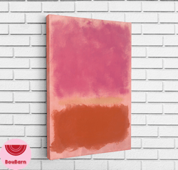 mark rothko print, pink exhibition canvas, wall art canvas design, home decor ready to hang