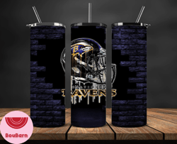 Baltimore Ravens Tumbler, American Football Team 20oz Skinny Tumbler 99