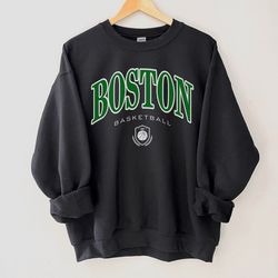 boston basketball sweatshirt , vintage inspired boston crewneck, retro unisex sweatshirt  for boston sports fan, gift fo