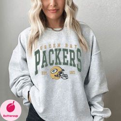 vintage green bay football crewneck, vintage sweatshirt, game day sweater, green bay packers 90s style football crew, sp