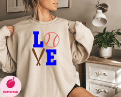 baseball love sweatshirt, gift for baseball player, baseball mom shirt, womens baseball shirt, baseball fan shirt, baseb