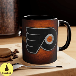 philadelphia flyers nhl accent coffee mug, 11oz