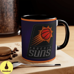 phoenix suns nba accent coffee mug, 11oz