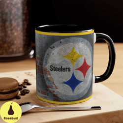 pittsburg steelers nfl accent coffee mug, 11oz