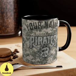 pittsburgh pirates mlb accent coffee mug, 11oz