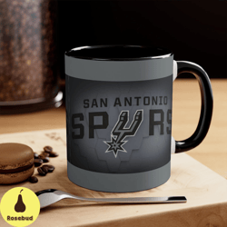 san antonio spurs nba accent coffee mug, 11oz