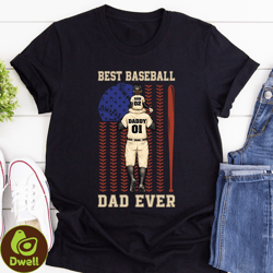 personalized baseball dad shirt, american baseball flag father shirt, fathers day shirt, baseball dad american flag