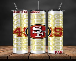 san francisco 49ers tumbler, american football team 20oz skinny tumblers