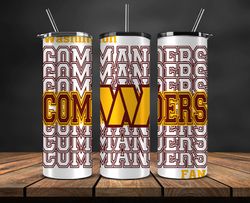 washington commanders tumbler, american football team 20oz skinny tumblers