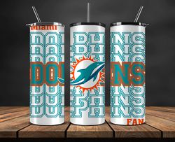 miami dolphins tumbler, american football team 20oz skinny tumblers