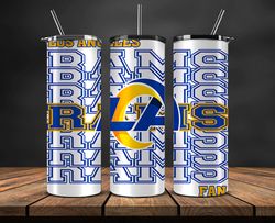 los angeles rams tumbler, american football team 20oz skinny tumblers