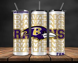 baltimore ravens tumbler, american football team 20oz skinny tumblers