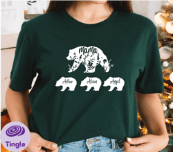 personalized mama bear and kids bear shirt, mom shirt with children names, mothers day gift, gift for mother, mom tees