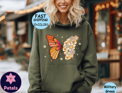 floral butterfly sweatshirt, butterfly lover tee, butterfly hoodie, animal lover gift, butterfly graphic tee, floral mam