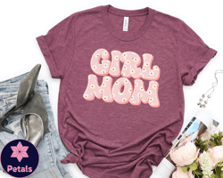 girl mama shirt, mom of girls shirt, cute girl mom tshirt, mothers day gift idea, minimalist girl mama tee, trendy shirt