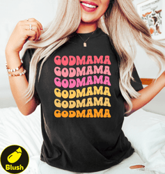 retro godmother shirt for mothers day, god mother proposal, godmom gift, cute godmama gift for baptism, godmother gift f