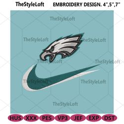 philadelphia eagles nike swoosh embroidery design download