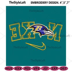 baltimore ravens reverse nike embroidery design download file