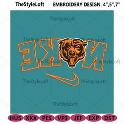 chicago bears reverse nike embroidery design download file