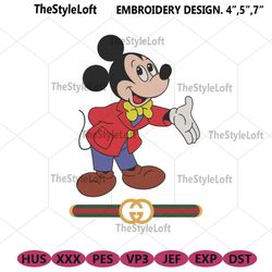 mickey mouse gucci logo design embrodery design download