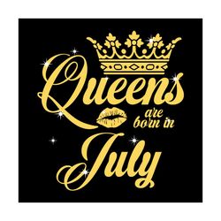 queen are born in july svg, birthday svg, queen svg, july svg, born in july svg, crown svg, birthday gift svg, happy bir