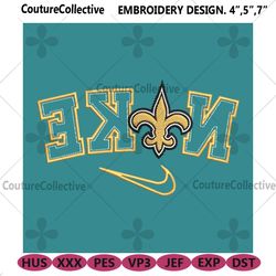new orleans saints reverse nike embroidery design download file