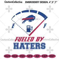 digital fueled by haters buffalo bills embroidery design file